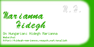 marianna hidegh business card